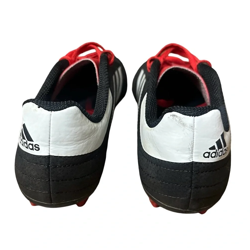 Adidas Goletto Boys VI Firm Ground Soccer Cleats Size 4 Black Red